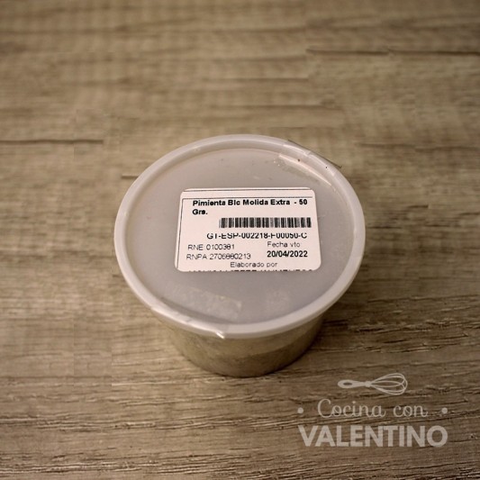 Pimienta Blanca Molida - 50 Grs