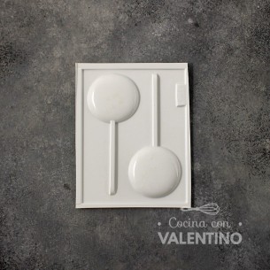 Placa Plastichok Chupetines Redondos Lisos x2 1727A