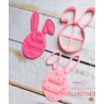 Cortante CookieKutter Cabeza Conejo Felices Pascuas - 9 Cm