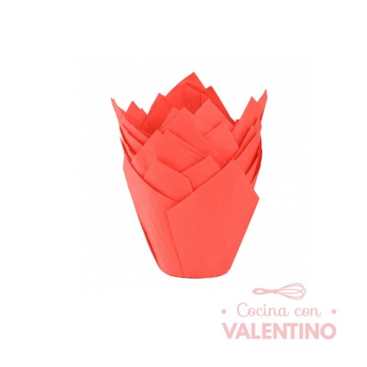 Tulipa Moldpack Rojo - Pack 50 Un.