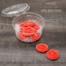 Adorno Jardin de Azucar Roseton Rojo - 8 Un