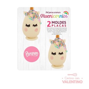 Set Placas Huevos Unicornio Parpen - 10cm