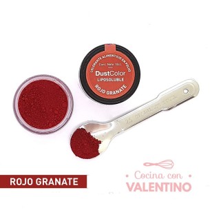 Colorante Polvo Dust Color Liposoluble Rojo Granate - 8 Grs