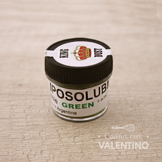 Colorante Polvo Liposoluble King Dust Green - 4 Grs