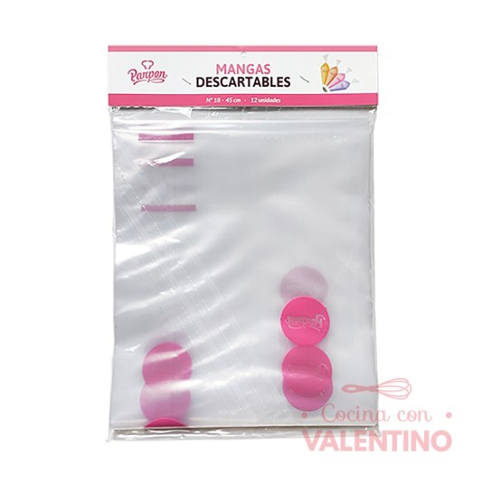 Manga Descartable Parpen - 12 Un (medida 45cm)