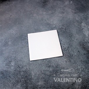 Base Cuadrada Carton Alprin Blanco 12x12