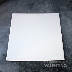 Base Cuadrada Carton Alprin Blanco 31x31