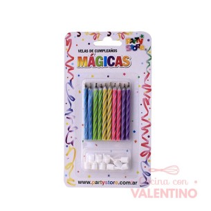 Vela Party Store Magica Multicolor - 10 Un.