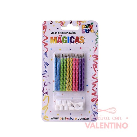 Vela Party Store Magica Multicolor - 10 Un.