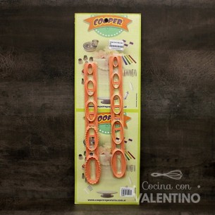 Cortante Plastico Cooper Regla Figuras Ovalo N° 2