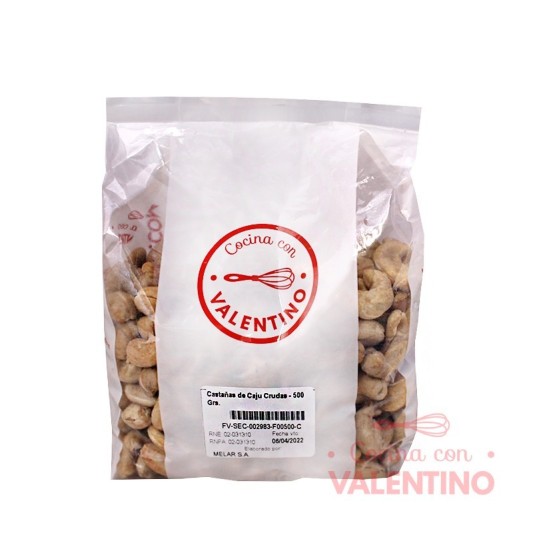 Castañas de Caju Enteras - 500 Grs