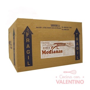 Tapas Alfajor Fachitas Chocolate Mediana - 5 Kg