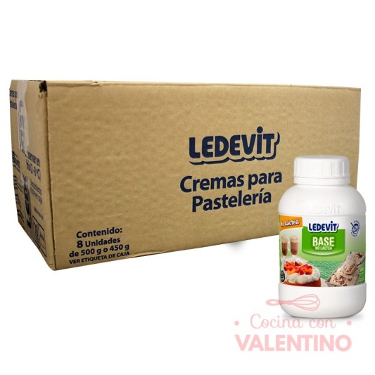 Rell. y Cob. Ledevit Base No Lactea - 500 Grs - Pack 8 Un