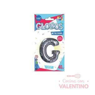 Globo Metalizado Chico 40 Cm - Plateado G