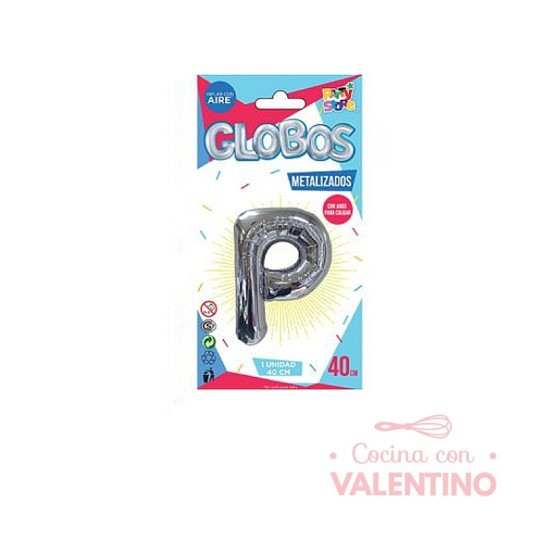 Globo Metalizado Chico 40 Cm - Plateado P