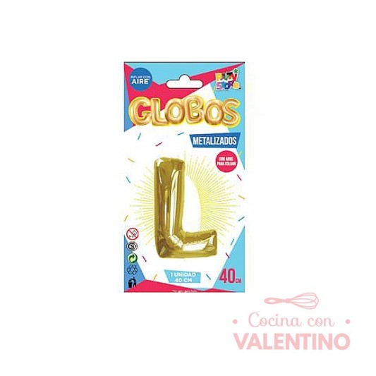 Globo Metalizado Chico 40 Cm - Dorado L