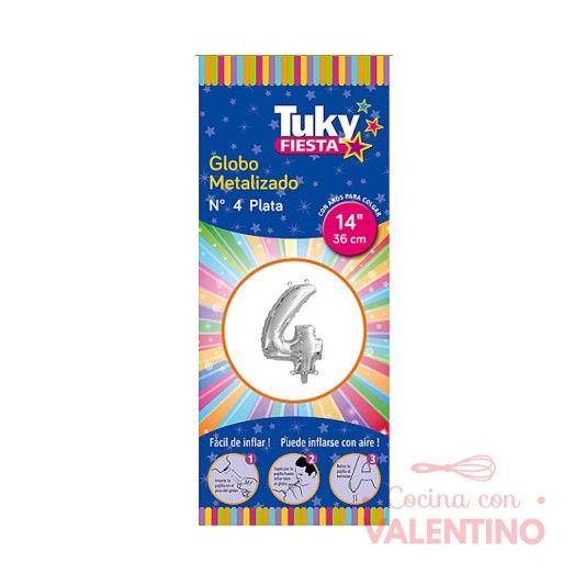 Globo Tuky Metalizados Nro 4 - 14" (35.5cm)