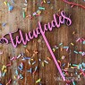 Topper ArcEnCiel Felicidades Grande
