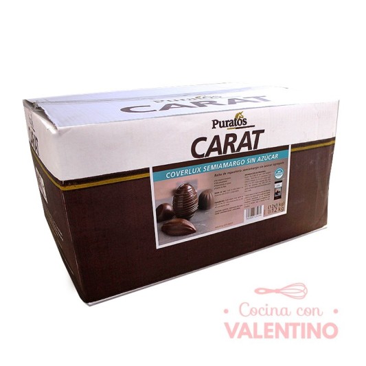 Baño de Moldeo Carat Semiamargo Sin Azucar - 800 Grs - Pack 12 Un