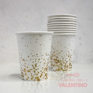 Vasos de Polipapel Línea Gold x10u