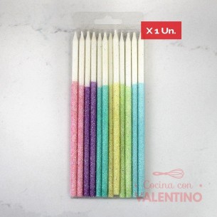 Vela Party Store Gibre Larga 15 Cm - 1 Un