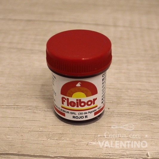 Colorante Pasta Fleibor Rojo R - 15 Grs