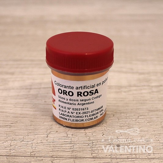 Colorante Polvo Fleibor Oro Rosa - 4 Grs