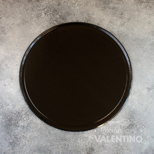 Plato Horno Negro Para Pizza - 30 Cm - 1 Un