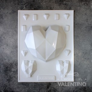 Placa Gaudi Corazón Diamante 1837