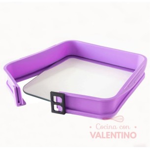 Molde Silhome Desmontable Cuadrado 26x26x5