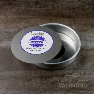 Molde Tortera Alum. Desfondable Capa 4cm- Cooper