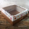 Caja Base Kraft con Tapa Visor Monstruitos 30x30x12