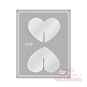 Placa Corazón 3D Grande Parpen P577