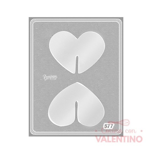 Placa Corazón 3D Grande Parpen P577