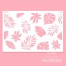 Stencil Ruphas Tortas T013 Hojas Tropical