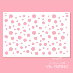 Stencil Ruphas Tortas T006 Lunares