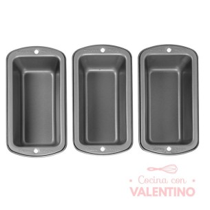 Set 3 Moldes Wilton Mini Budin Recipe Right
