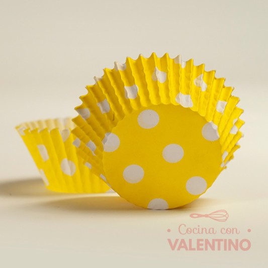 Pirotines N°10 Con Lunar Blanco - Amarillo - 10u. MoldPack