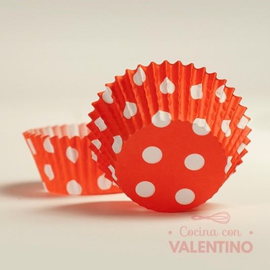 Pirotines N°10 Con Lunar Blanco - Rojo - 10u. MoldPack