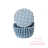 Pirotines N°10 Con lunar blanco - Celeste Pastel - 25u. Convida