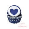 Pirotines N°10 Corazón - Azul y blanco - 25u. Convida