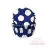 Pirotines N°10 Con lunar blanco grande - Azul - 25u. Convida