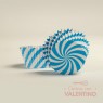 Pirotines N°8 Remolino - Celeste y Blanco - 10u. MoldPack