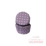 Pirotines N°8 Con Lunar Blanco - Violeta Pastel - 25u. Convida
