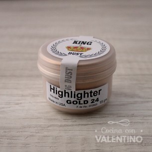 Colorante Polvo King Dust Highlighter Gold 24K  - 15 Grs