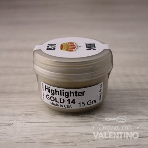 Colorante Polvo King Dust Highlighter Gold 14K  - 15 Grs