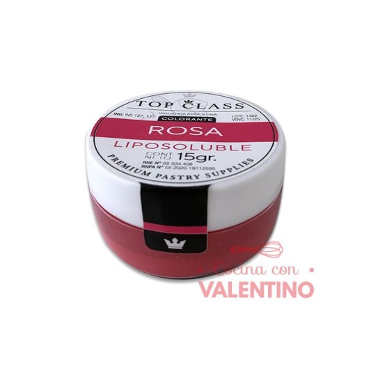 Colorante Polvo Liposoluble Top Class Rosa - 15 Grs