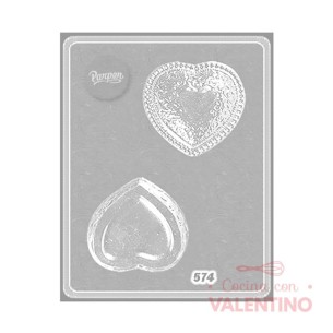 Placa Corazón Perlas Parpen 574