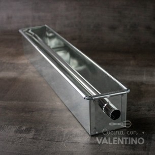 Molde Budin Cooper Hojalata con tubo central - 26x10x9cm