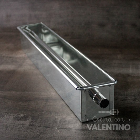 Molde Budin Cooper Hojalata con tubo central - 26x10x9cm